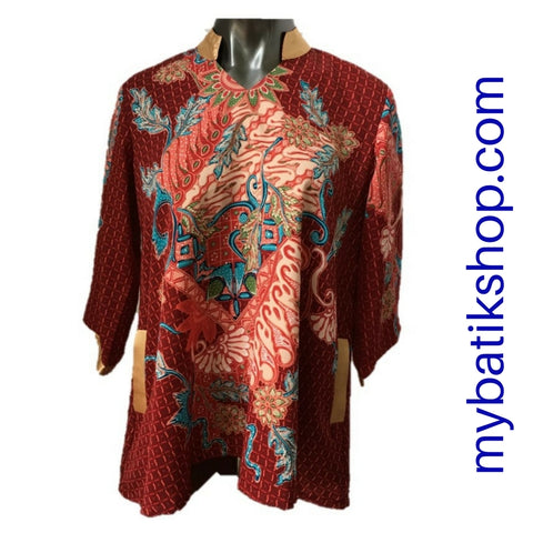 Batik Light and Classy Merlot Gold