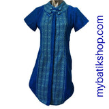 Couple Batik Tenun Bold Blue