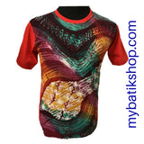 T-Shirt Abstract Full Batik Tulis Yogya