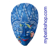 Wooden Batik Mask Wall Decoration