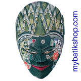 Wooden Batik Mask Wall Decoration