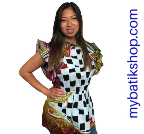 Batik Tulis Abstract Yogya Top Checkers