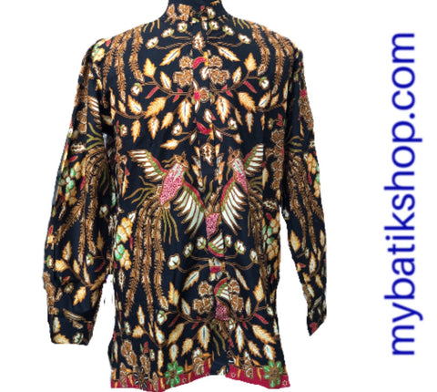 Batik Romo Koko for Men Semi Tulis Solo Long-sleeves